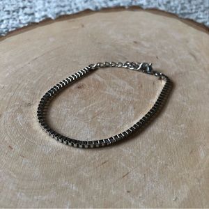 Simple silver bracelet